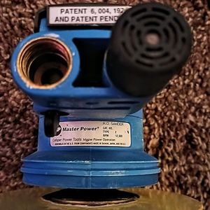 Master Power R.O. air sander professional Blue in color